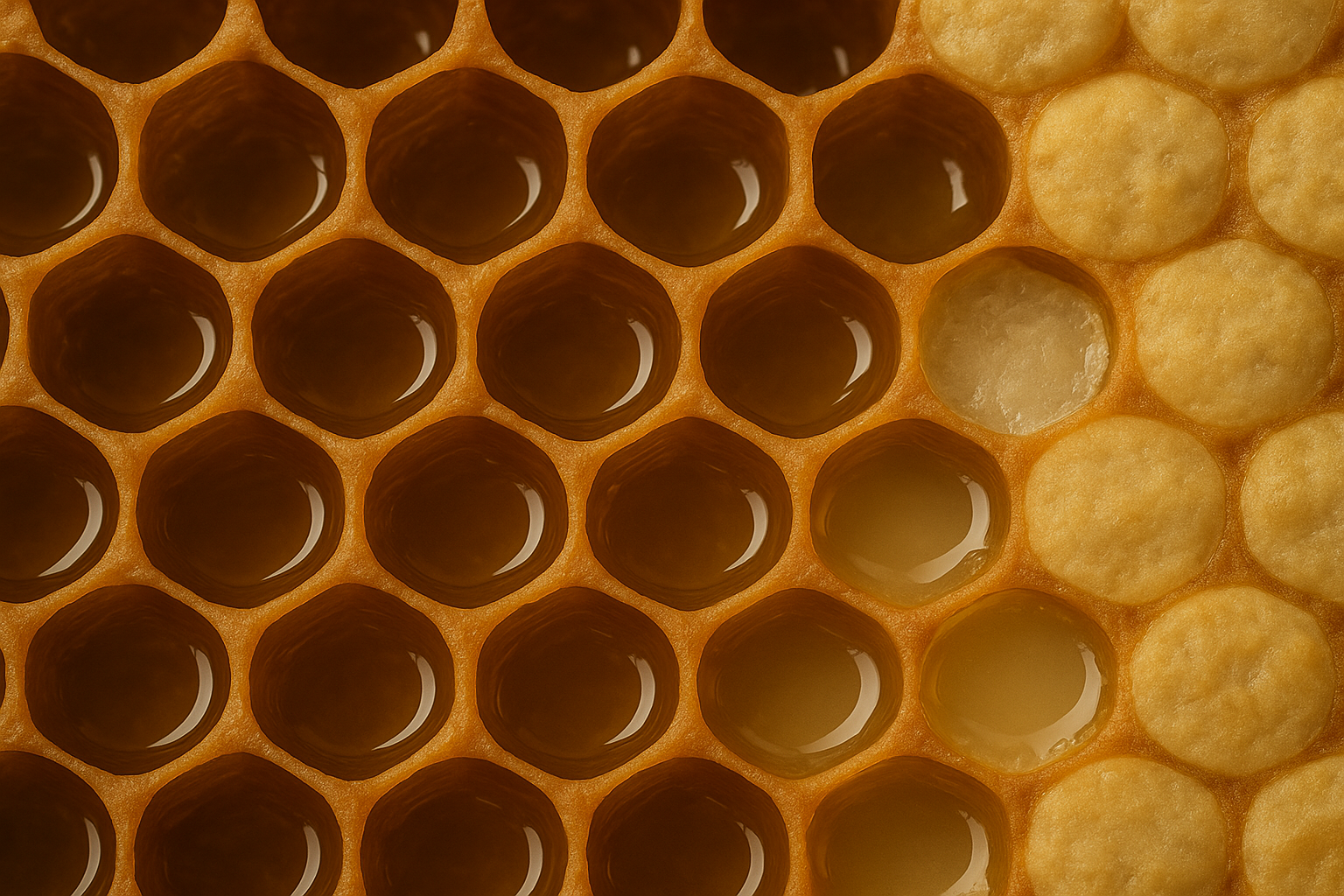 Fase 10: Sellado de celdas llenas de miel